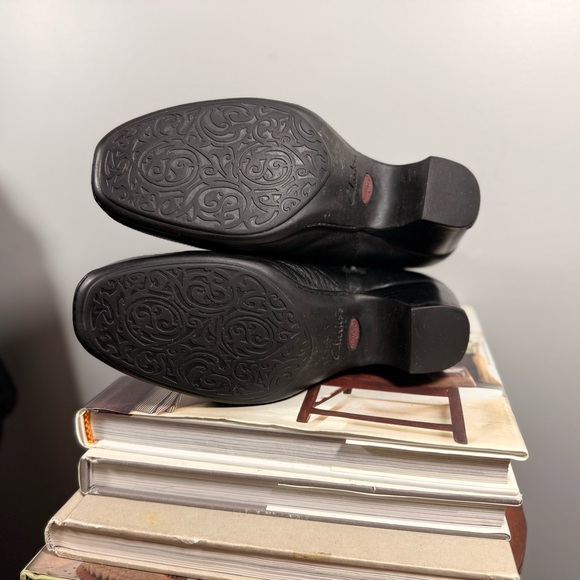 Clark Artisan Size 7 Casual Black Leather Ankle Boots - Picture 11 of 15